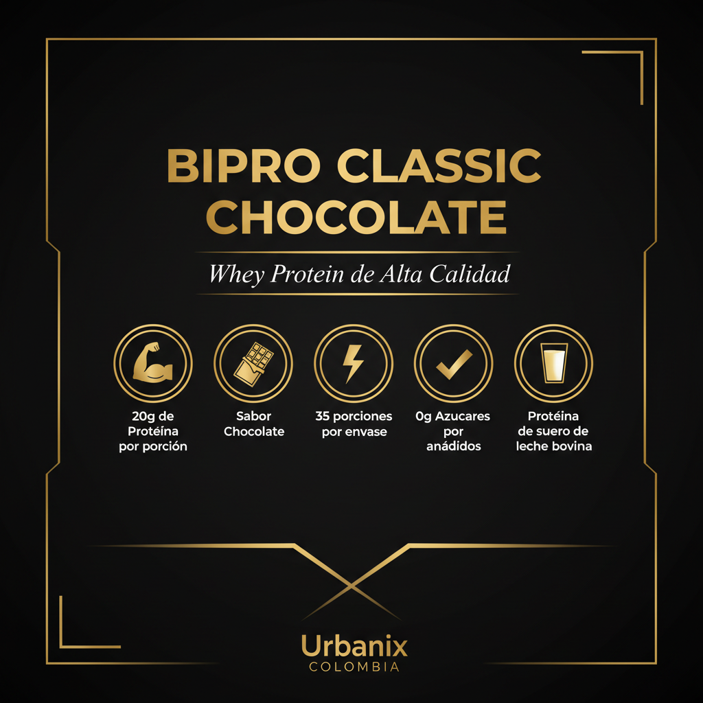 Infografía Bipro Classic Chocolate